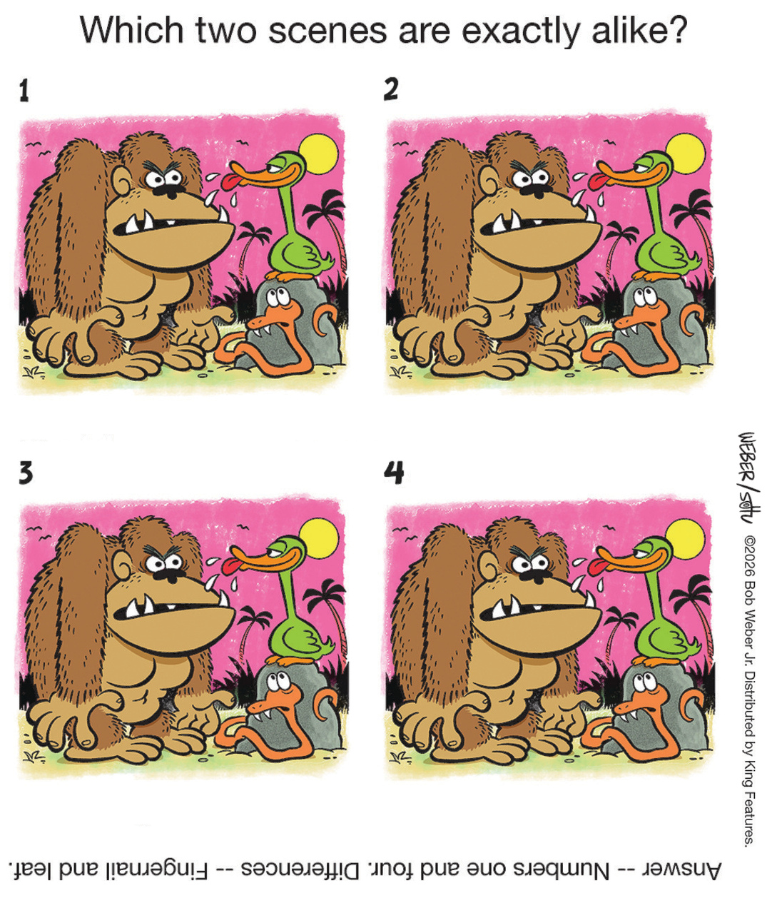 10/14/2026 Slylock Fox four-scene comparison comic